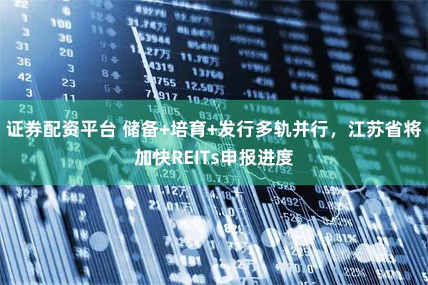 证券配资平台 储备+培育+发行多轨并行，江苏省将加快REITs申报进度